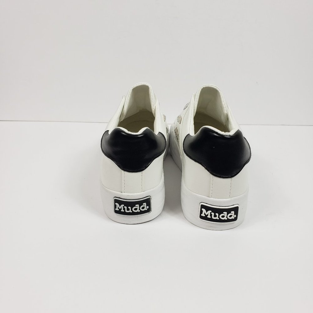 MUDD WOMEN BEYLEY WHITE W/METAL STUDS  SIZE 8 - Picture 5 of 10